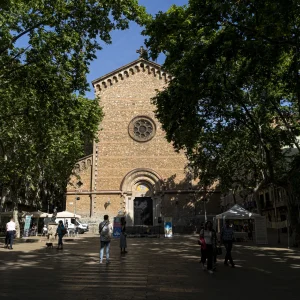 Esta es una de las plazas preferidas por los vecinos del barrio, siempre muy concurrida. Solo pasan coches por uno de los lados, lo que la hace muy tranquila. Está junto a la calle de Torrijos, donde están las salas de cine Verdi Park.<br>
fuente: <a href="https://www.barcelona.cat/es/conocebcn/pics/la-plaza-de-la-virreina-99400391115" target="_blank">Ajuntament de Barcelona</a> Bonita plaza con iglesia, bares, terrazas.